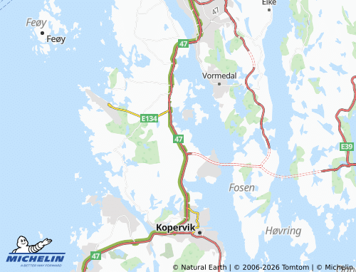 Carte MICHELIN Matland - ViaMichelin