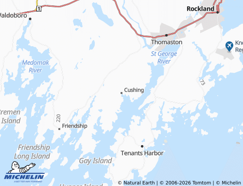 Mappa MICHELIN Cushing - ViaMichelin