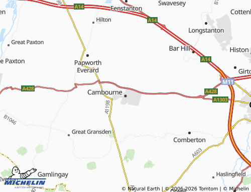 Carte MICHELIN Cambourne - ViaMichelin