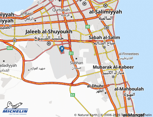MICHELIN Subhan map - ViaMichelin