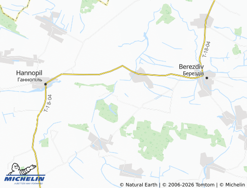 MICHELIN Diatylivka map - ViaMichelin