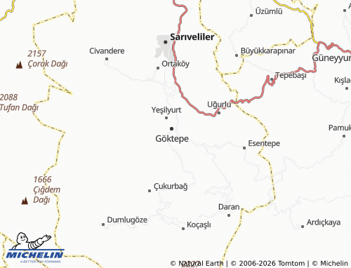 MICHELIN Gülpazar map - ViaMichelin