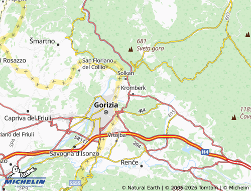 Mapa MICHELIN Nova Gorica - ViaMichelin