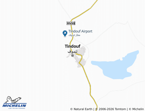 Carte MICHELIN Tindouf - ViaMichelin