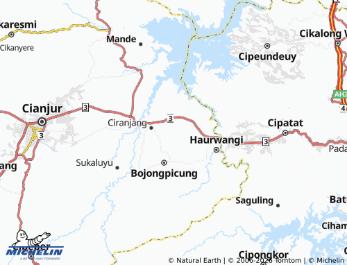 MICHELIN Karangwangi map - ViaMichelin