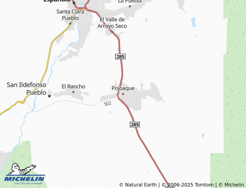 MICHELIN Pojoaque map - ViaMichelin