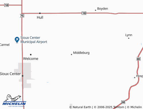 MICHELIN Middleburg map - ViaMichelin