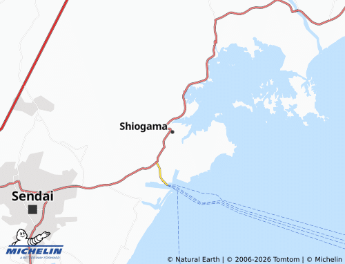 Kaart MICHELIN Shiogama - ViaMichelin