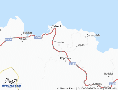 Carte MICHELIN Tosunlu - ViaMichelin