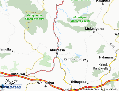 MICHELIN-Landkarte Godapitiya - ViaMichelin