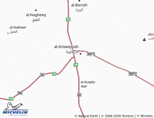 MICHELIN-Landkarte al-Fayha' - ViaMichelin