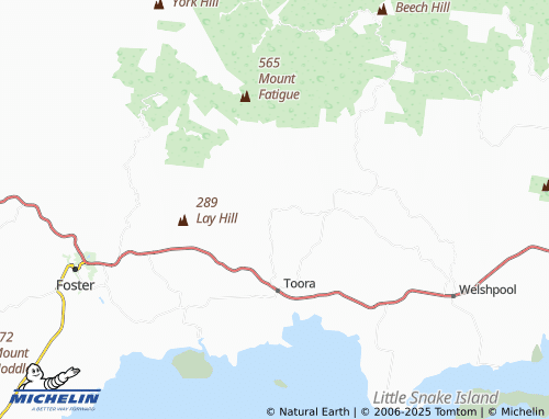 MICHELIN Toora North map - ViaMichelin