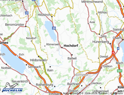 Mapa MICHELIN Hochdorf - ViaMichelin