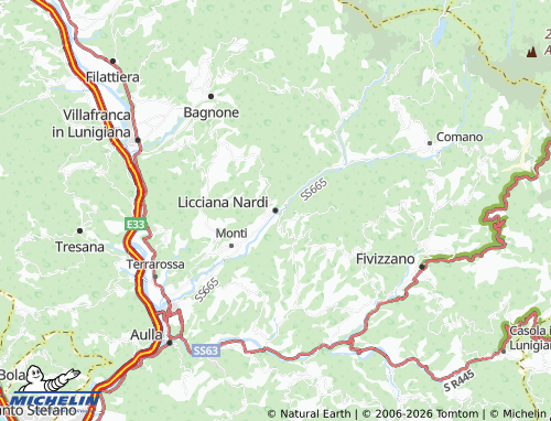 Mapa MICHELIN Licciana Nardi - ViaMichelin
