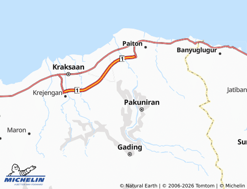 Mapa MICHELIN Sumur Dalam - ViaMichelin