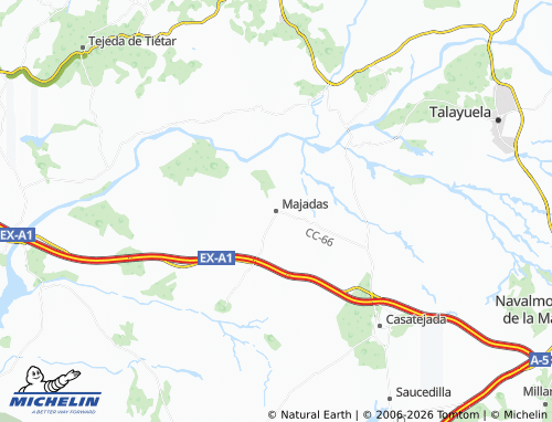 MICHELIN Majadas map - ViaMichelin