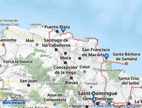 MICHELIN Hermanas Mirabal map - ViaMichelin