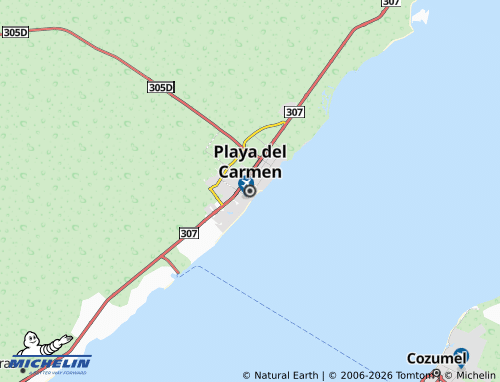 Mappa MICHELIN Playa del Carmen - ViaMichelin