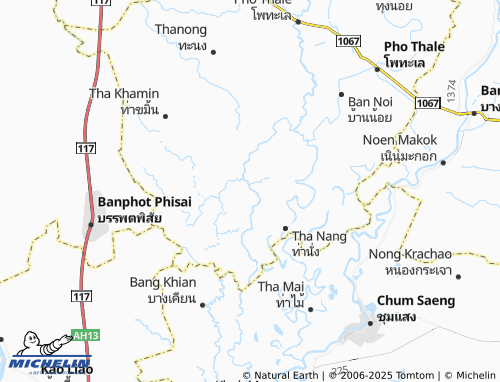 MICHELIN Tha Sao map - ViaMichelin