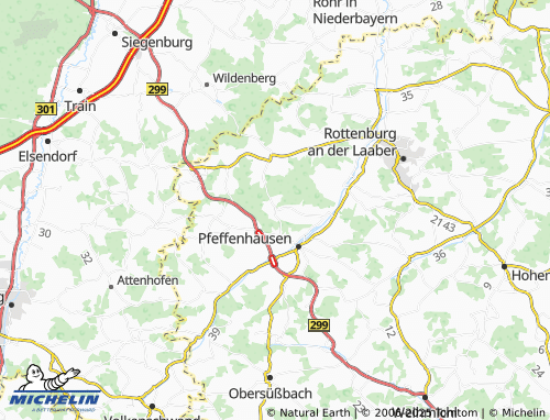 Carte MICHELIN Ebenhausen - ViaMichelin
