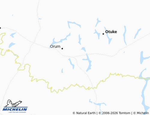 MICHELIN Otuke Town Council map - ViaMichelin