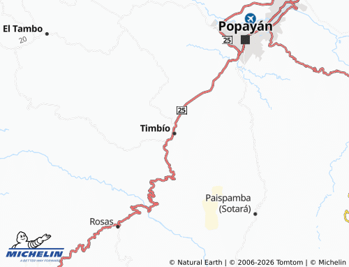 Mappa MICHELIN Timbío - ViaMichelin