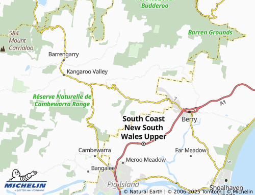 MICHELIN Bellawongarah map - ViaMichelin