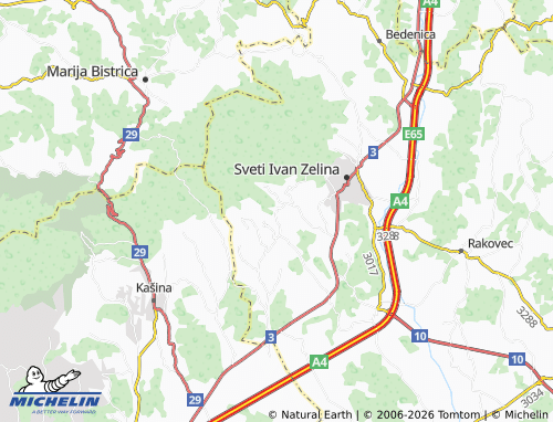 MICHELIN Nespeš map - ViaMichelin