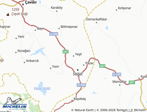 MICHELIN Yeşil map - ViaMichelin