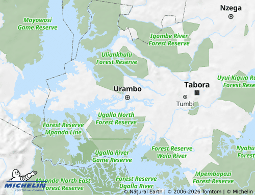 MICHELIN Urambo map - ViaMichelin