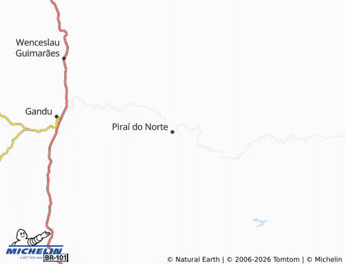 Mapa MICHELIN Piraí do Norte - ViaMichelin