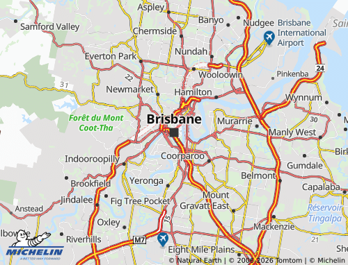MICHELIN Brisbane map - ViaMichelin