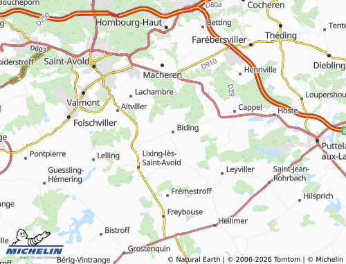 MICHELIN Biding map - ViaMichelin
