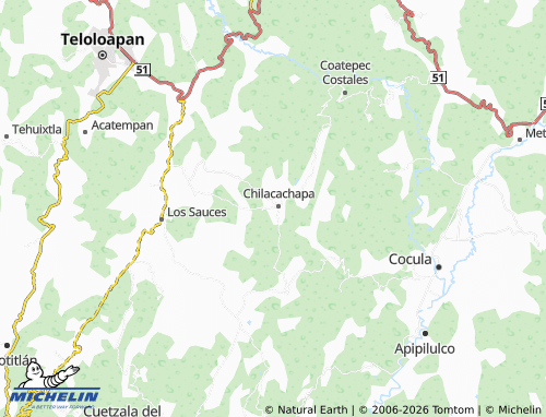 MICHELIN Tizate map - ViaMichelin