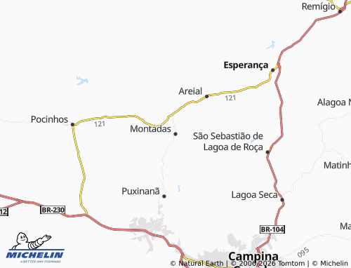 MICHELIN Montadas map - ViaMichelin