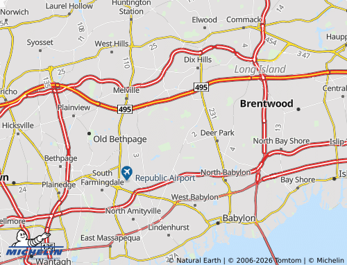 Mapa MICHELIN Wheatley Heights - ViaMichelin