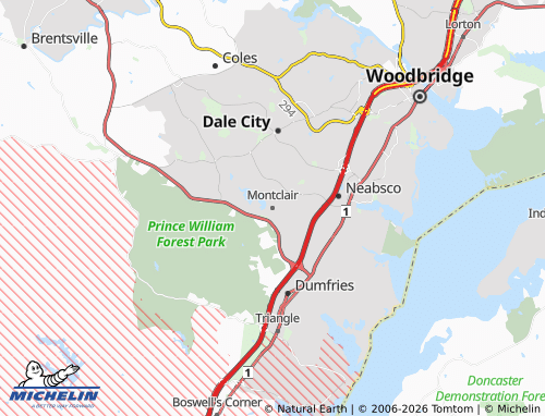 Mappa MICHELIN Montclair - ViaMichelin