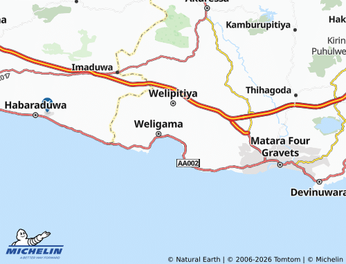 Mapa MICHELIN Polwatta - ViaMichelin