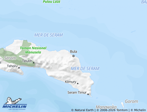 MICHELIN-Landkarte Seram Bagian Timur - ViaMichelin