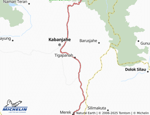 MICHELIN Tigapanah map - ViaMichelin