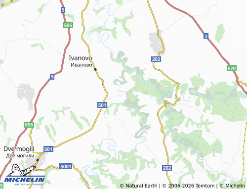 MICHELIN Koshov map - ViaMichelin