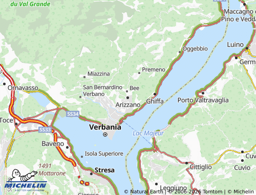 Mapa MICHELIN Arizzano - ViaMichelin