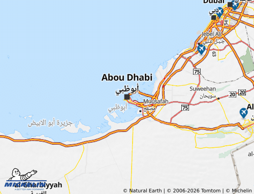 MICHELIN Abu Dhabi map - ViaMichelin
