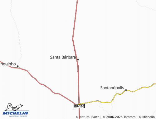 Carte MICHELIN Santa Bárbara - ViaMichelin