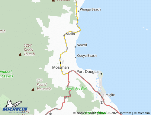 MICHELIN Cooya Beach map - ViaMichelin