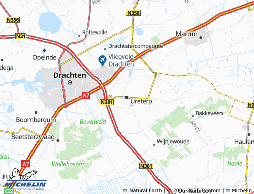 Mappa MICHELIN Ureterp - ViaMichelin