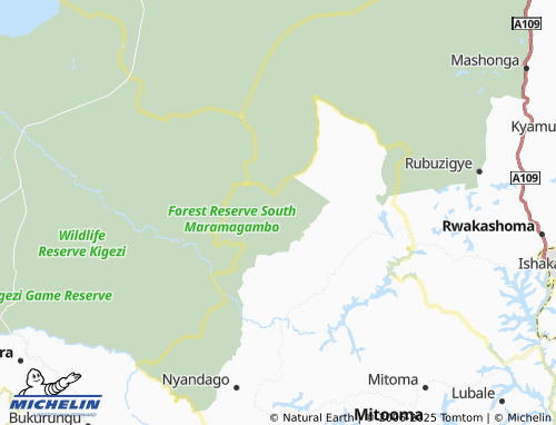 MICHELIN Kiyanga map - ViaMichelin