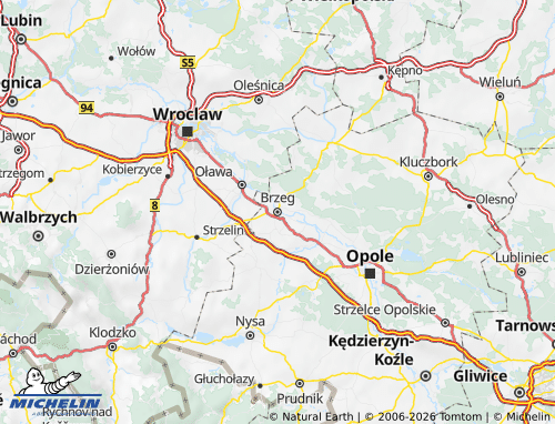 Mapa MICHELIN Brzeski - ViaMichelin