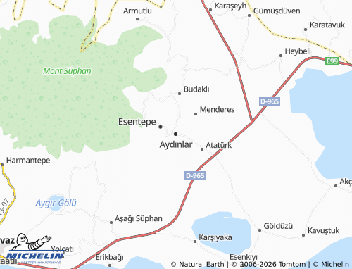 Mappa MICHELIN Aydınlar - ViaMichelin