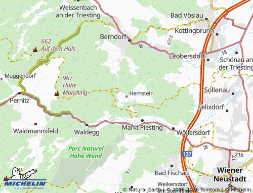 MICHELIN Hernstein map - ViaMichelin